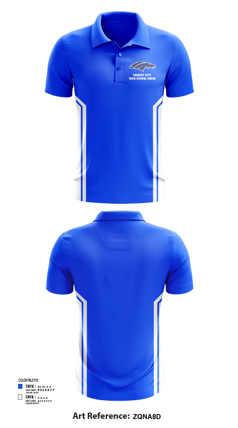 Short Sleeve Performance Polo, Forrest City High School Cheer, Cheer, Teamtime, Team time, sublimation, custom sports apparel, team uniforms, spirit wear, spiritwear, sports uniforms, custom shirts, team store, custom team store, fundraiser sports, apparel fundraiser
