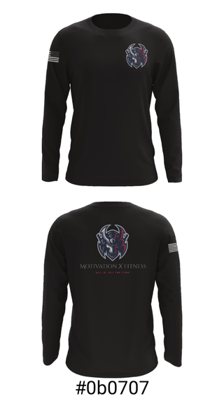 Long Sleeve Performance Shirt, Motivation X Fitness, LLC, , Teamtime, Team time, sublimation, custom sports apparel, team uniforms, spirit wear, spiritwear, sports uniforms, custom shirts, team store, custom team store, fundraiser sports, apparel fundraiser