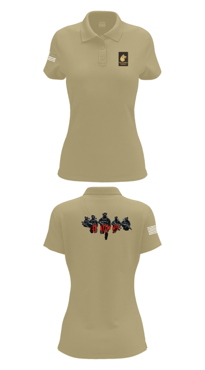 Alpha Company  2-27 48035421 Women's Short Sleeve Performance Polo  - 95