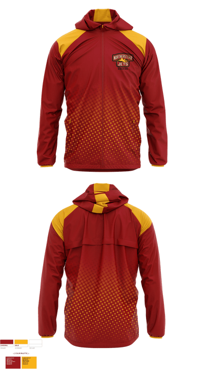Northeastern High School Soccer 66093458 Windbreaker - 1