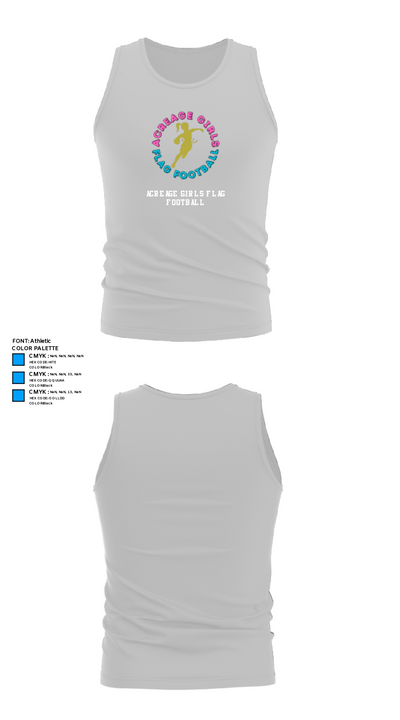 Acreage Girls Flag Football 93522581 Tank Top - 13