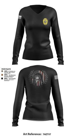 Womens Long Sleeve Vneck Shirt, Charlie SquadCharlie SquadCNT (Crisis Negotiation Team), Police, Teamtime, Team time, sublimation, custom sports apparel, team uniforms, spirit wear, spiritwear, sports uniforms, custom shirts, team store, custom team store, fundraiser sports, apparel fundraiser