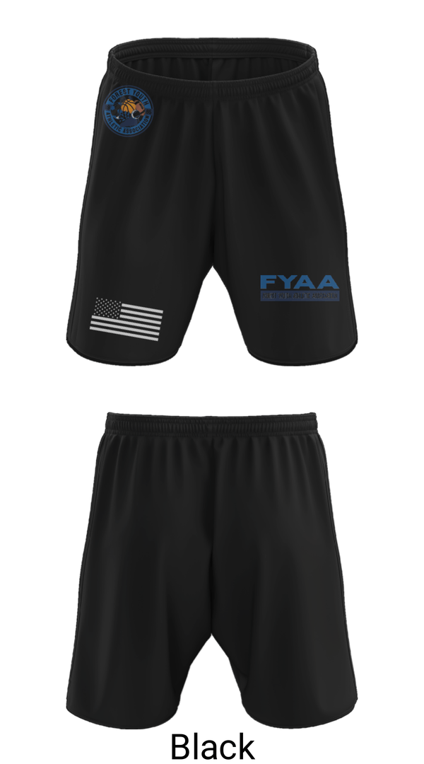 Athletic Shorts With Pockets, Forest Youth Athletic Association Football, Football, Teamtime, Team time, sublimation, custom sports apparel, team uniforms, spirit wear, spiritwear, sports uniforms, custom shirts, team store, custom team store, fundraiser sports, apparel fundraiser