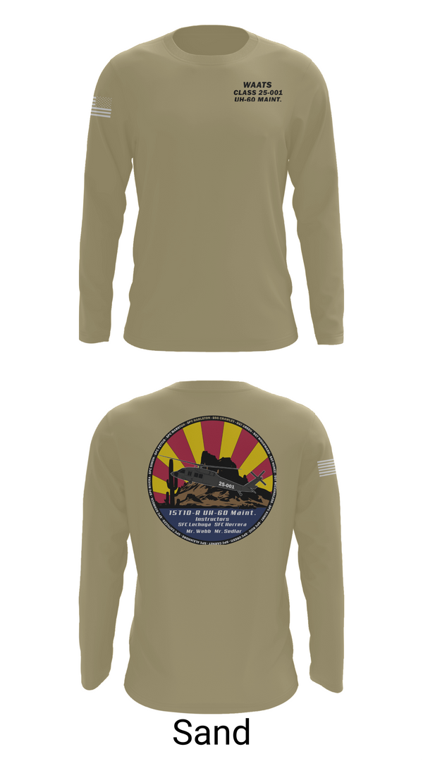 Long Sleeve Performance Shirt, WAATS 15T10 CLASS 25-001, , Teamtime, Team time, sublimation, custom sports apparel, team uniforms, spirit wear, spiritwear, sports uniforms, custom shirts, team store, custom team store, fundraiser sports, apparel fundraiser