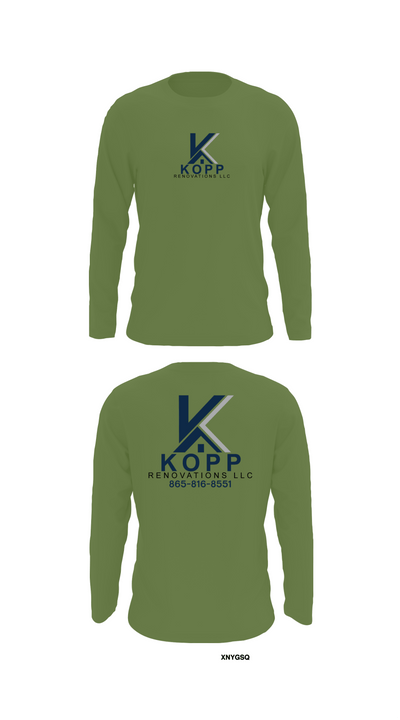Kopp Renovations 26742282 Long Sleeve Performance Shirt - 14