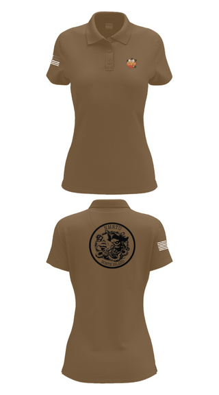 Womens Short Sleeve Performance Polo, USS MAKIN ISLANDC5 MKI, Navy, Teamtime, Team time, sublimation, custom sports apparel, team uniforms, spirit wear, spiritwear, sports uniforms, custom shirts, team store, custom team store, fundraiser sports, apparel fundraiser