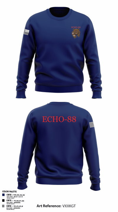 ECHO-88ECHO-88 97124520 Crew Neck Sweatshirt - 1