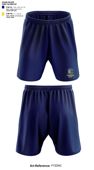 Athletic Shorts With Pockets, Clawson High School Golf, Golf, Teamtime, Team time, sublimation, custom sports apparel, team uniforms, spirit wear, spiritwear, sports uniforms, custom shirts, team store, custom team store, fundraiser sports, apparel fundraiser