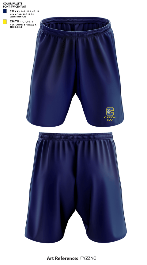 Athletic Shorts With Pockets, Clawson High School Golf, Golf, Teamtime, Team time, sublimation, custom sports apparel, team uniforms, spirit wear, spiritwear, sports uniforms, custom shirts, team store, custom team store, fundraiser sports, apparel fundraiser