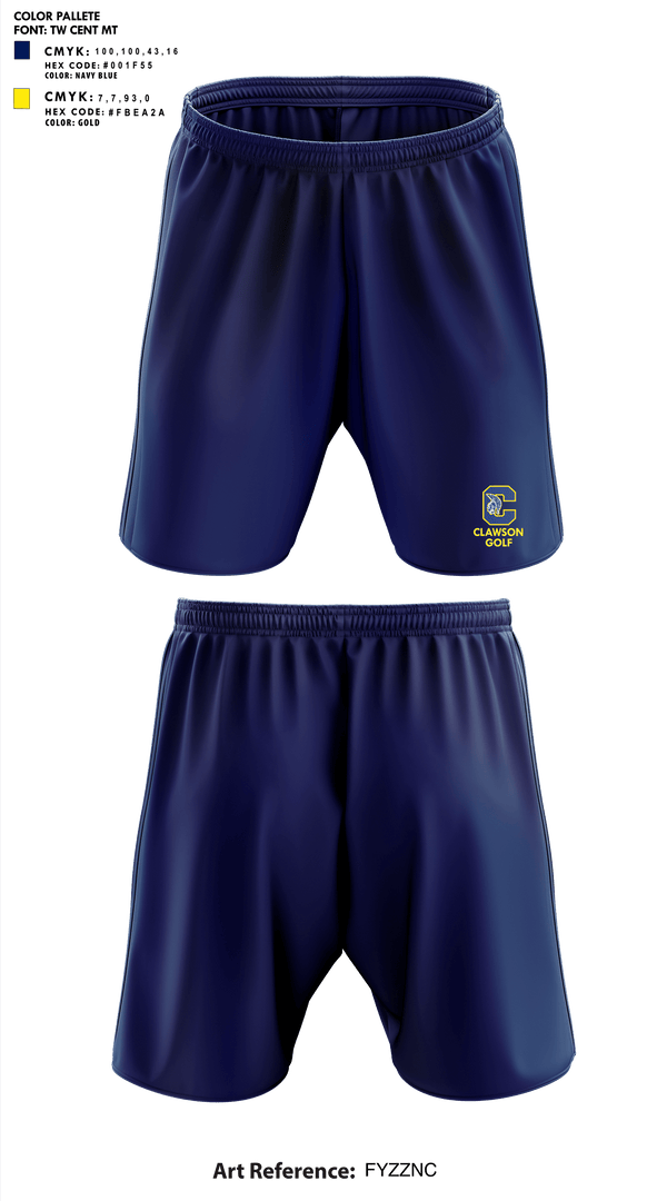 Athletic Shorts With Pockets, Clawson High School Golf, Golf, Teamtime, Team time, sublimation, custom sports apparel, team uniforms, spirit wear, spiritwear, sports uniforms, custom shirts, team store, custom team store, fundraiser sports, apparel fundraiser