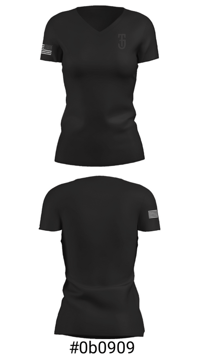 Tyrel Jackson Training 25669644 Women's Short Sleeve V-neck Shirt - 30