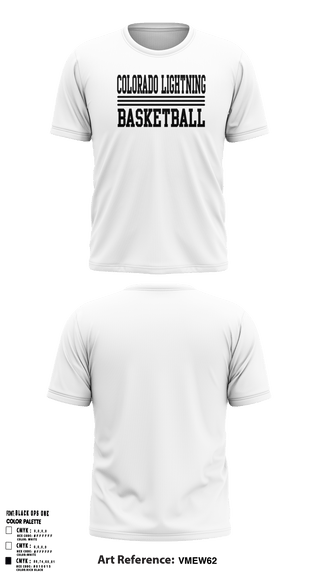 Short Sleeve Performance Shirt, Colorado Lightning Basketball Club, Men's Basketball, Teamtime, Team time, sublimation, custom sports apparel, team uniforms, spirit wear, spiritwear, sports uniforms, custom shirts, team store, custom team store, fundraiser sports, apparel fundraiser
