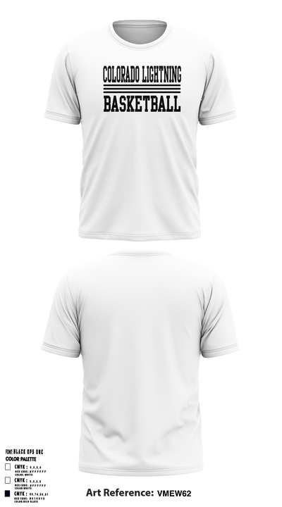 Colorado Lightning Basketball Club 24894382 Short Sleeve Performance Shirt - 4