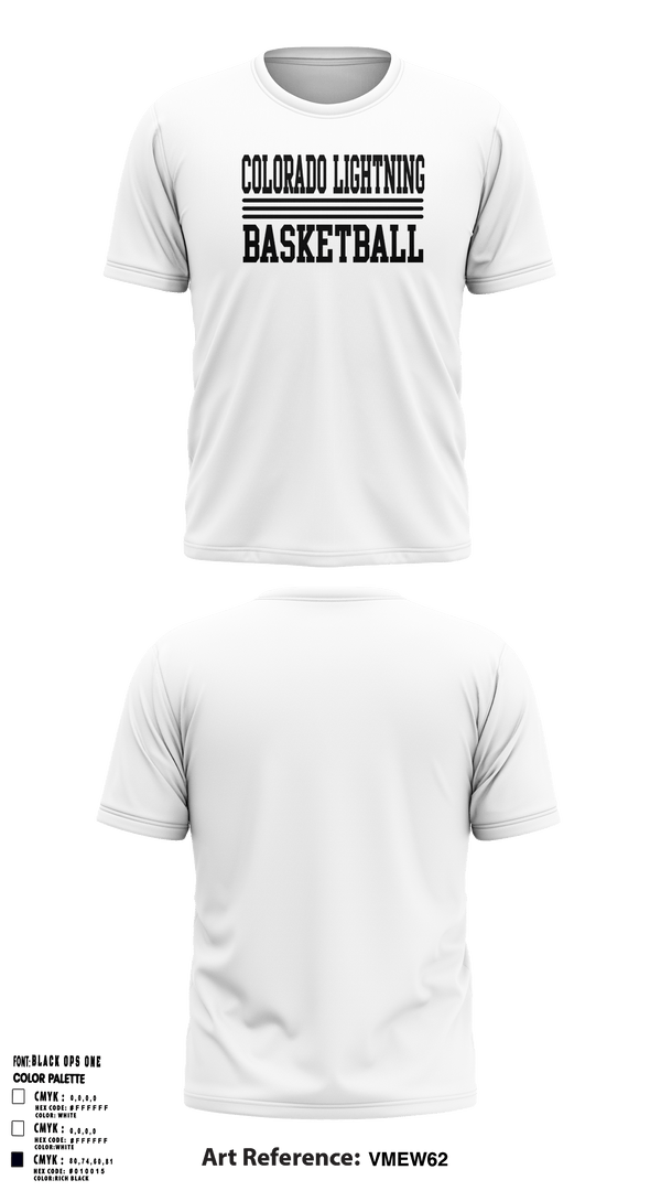 Short Sleeve Performance Shirt, Colorado Lightning Basketball Club, Men's Basketball, Teamtime, Team time, sublimation, custom sports apparel, team uniforms, spirit wear, spiritwear, sports uniforms, custom shirts, team store, custom team store, fundraiser sports, apparel fundraiser