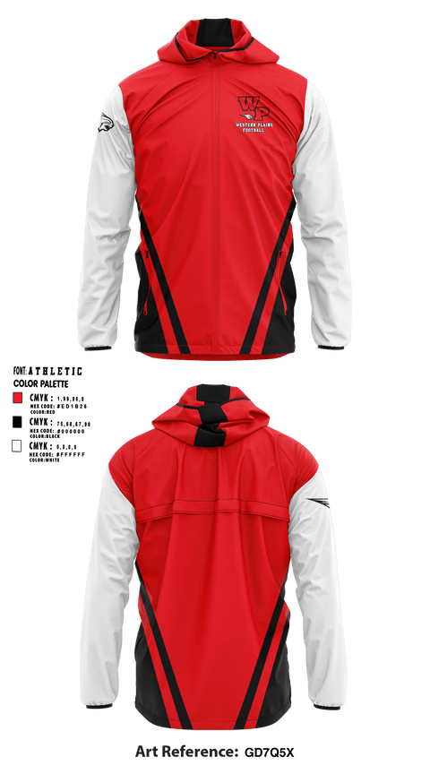 Windbreaker, Western Plains High School Football, Football, Teamtime, Team time, sublimation, custom sports apparel, team uniforms, spirit wear, spiritwear, sports uniforms, custom shirts, team store, custom team store, fundraiser sports, apparel fundraiser