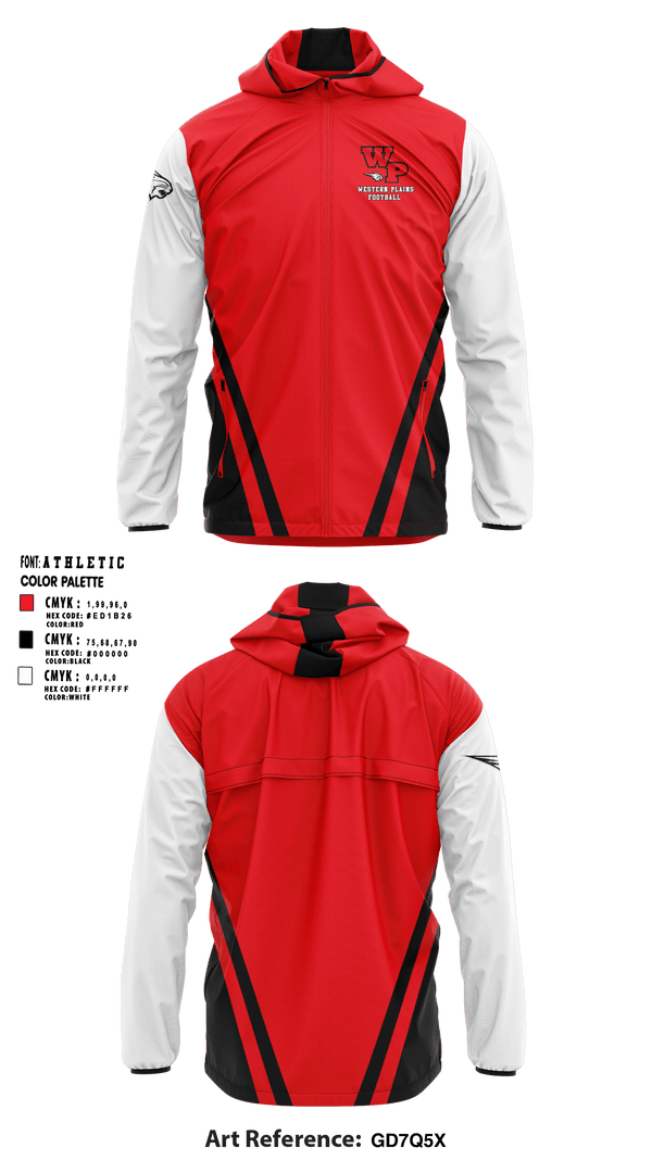 Windbreaker, Western Plains High School Football, Football, Teamtime, Team time, sublimation, custom sports apparel, team uniforms, spirit wear, spiritwear, sports uniforms, custom shirts, team store, custom team store, fundraiser sports, apparel fundraiser