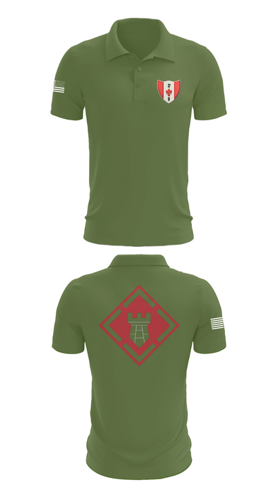 46th Engineer Battalion 60900947 Short Sleeve Performance Polo - 47