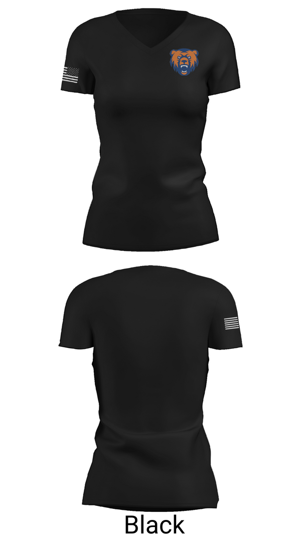 Womens Short Sleeve Vneck Shirt, North Point Grizzlies, Golf, Teamtime, Team time, sublimation, custom sports apparel, team uniforms, spirit wear, spiritwear, sports uniforms, custom shirts, team store, custom team store, fundraiser sports, apparel fundraiser