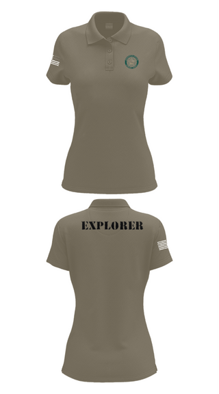 Women's Short Sleeve Performance Polo, BSO Explorers, Police, Teamtime, Team time, sublimation, custom sports apparel, team uniforms, spirit wear, spiritwear, sports uniforms, custom shirts, team store, custom team store, fundraiser sports, apparel fundraiser