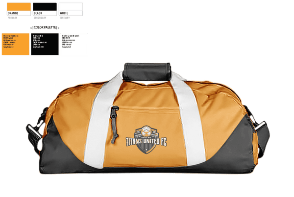 Duffle Bag, TITANS UNITED FC, , Teamtime, Team time, sublimation, custom sports apparel, team uniforms, spirit wear, spiritwear, sports uniforms, custom shirts, team store, custom team store, fundraiser sports, apparel fundraiser