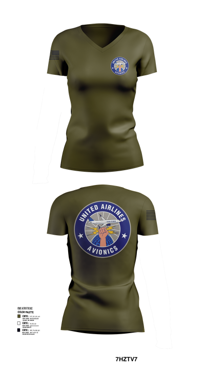 482FW 16916372 Women's Short Sleeve V-neck Shirt - 107