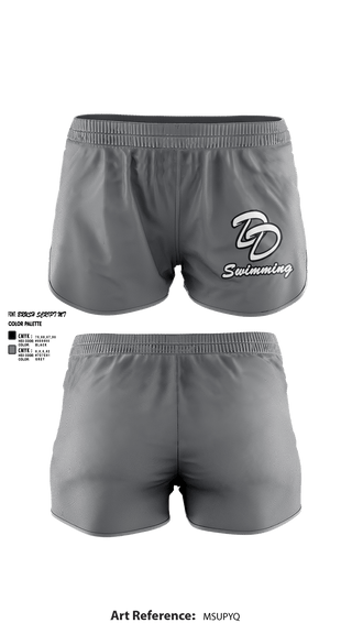 Womens Shorts, David Douglas High School Swimming, Swimming, Teamtime, Team time, sublimation, custom sports apparel, team uniforms, spirit wear, spiritwear, sports uniforms, custom shirts, team store, custom team store, fundraiser sports, apparel fundraiser