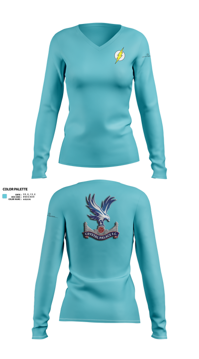 Luxury Lifestyles 80334237 Women's Long Sleeve V-neck Shirt - 1