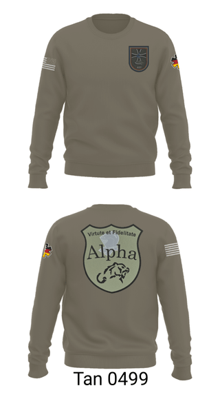 Crew Neck Sweatshirt, 4./401 PzGrenBtl, Army, Teamtime, Team time, sublimation, custom sports apparel, team uniforms, spirit wear, spiritwear, sports uniforms, custom shirts, team store, custom team store, fundraiser sports, apparel fundraiser