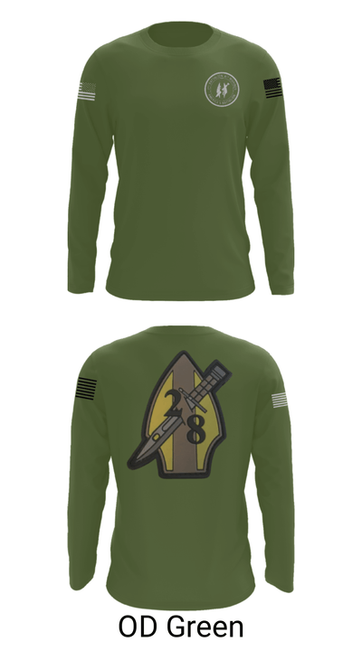 2nd bn 8th Marines 22362545 Long Sleeve Performance Shirt - 46