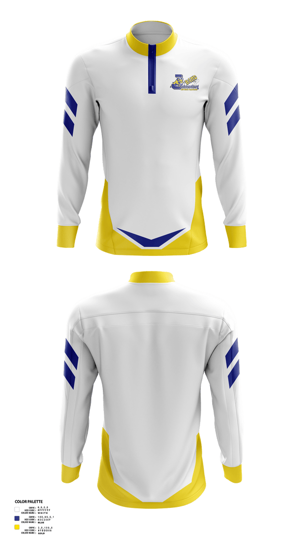 Quarter Zip Jacket, Johnsonburg Area Senior High School Band, Spirit Store, Teamtime, Team time, sublimation, custom sports apparel, team uniforms, spirit wear, spiritwear, sports uniforms, custom shirts, team store, custom team store, fundraiser sports, apparel fundraiser
