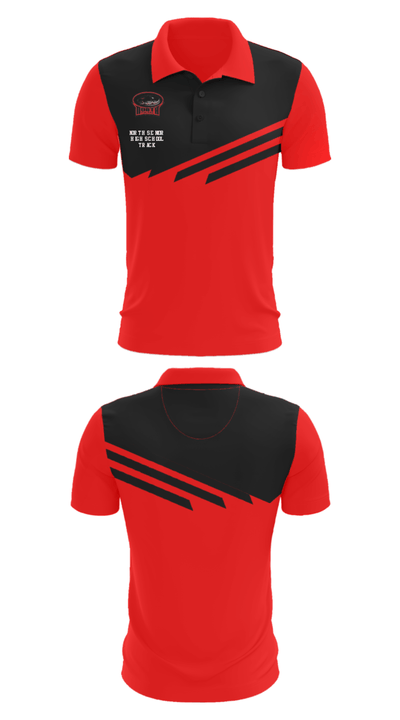 North Senior High School Track 89909632 Short Sleeve Performance Polo - 29