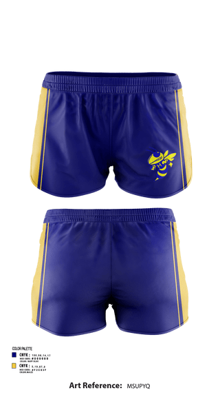 Womens Soccer Shorts, Hillsdale High School Cheer, Cheer, Teamtime, Team time, sublimation, custom sports apparel, team uniforms, spirit wear, spiritwear, sports uniforms, custom shirts, team store, custom team store, fundraiser sports, apparel fundraiser