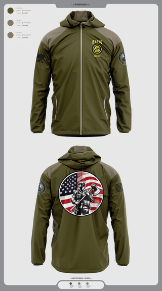 Windbreaker, , Army, Teamtime, Team time, sublimation, custom sports apparel, team uniforms, spirit wear, spiritwear, sports uniforms, custom shirts, team store, custom team store, fundraiser sports, apparel fundraiser
