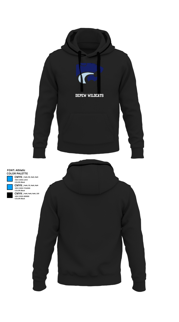 Hoodie, DEPEW WILDCATS, Bowling, Teamtime, Team time, sublimation, custom sports apparel, team uniforms, spirit wear, spiritwear, sports uniforms, custom shirts, team store, custom team store, fundraiser sports, apparel fundraiser