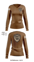 Kemper County Sheriff’s Office 63842297 Women's Long Sleeve V-neck Shirt - 1