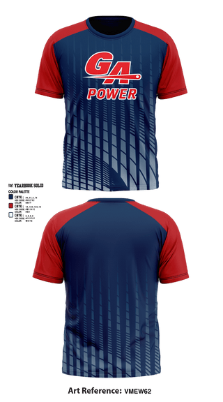 Short Sleeve Performance Shirt, GA Power Rhoades 12u and 16u, Softball, Teamtime, Team time, sublimation, custom sports apparel, team uniforms, spirit wear, spiritwear, sports uniforms, custom shirts, team store, custom team store, fundraiser sports, apparel fundraiser