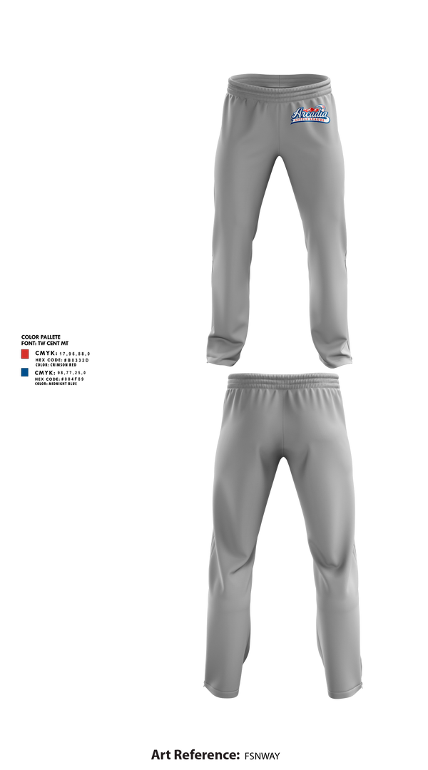 Sweatpants, Arcadia Little League Baseball, Baseball, Teamtime, Team time, sublimation, custom sports apparel, team uniforms, spirit wear, spiritwear, sports uniforms, custom shirts, team store, custom team store, fundraiser sports, apparel fundraiser