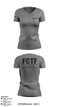 FCTF TRT 85087325 Women's Short Sleeve V-neck Shirt - 109