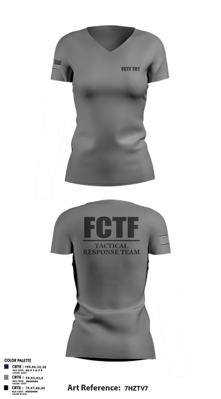 Womens Short Sleeve Vneck Shirt, FCTF TRT, Police, Teamtime, Team time, sublimation, custom sports apparel, team uniforms, spirit wear, spiritwear, sports uniforms, custom shirts, team store, custom team store, fundraiser sports, apparel fundraiser