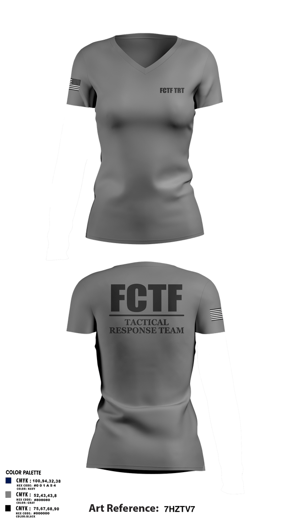 Womens Short Sleeve Vneck Shirt, FCTF TRT, Police, Teamtime, Team time, sublimation, custom sports apparel, team uniforms, spirit wear, spiritwear, sports uniforms, custom shirts, team store, custom team store, fundraiser sports, apparel fundraiser