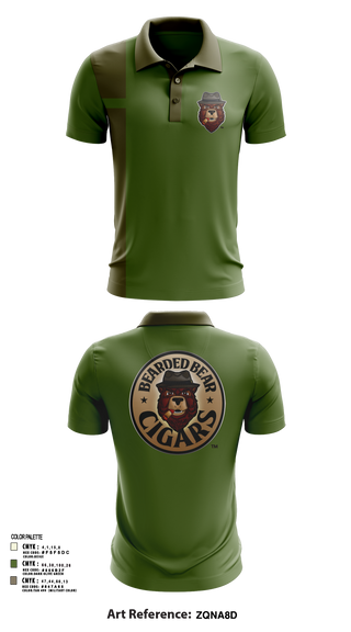 Short Sleeve Performance Polo, Bearded Bear Cigars, , Teamtime, Team time, sublimation, custom sports apparel, team uniforms, spirit wear, spiritwear, sports uniforms, custom shirts, team store, custom team store, fundraiser sports, apparel fundraiser