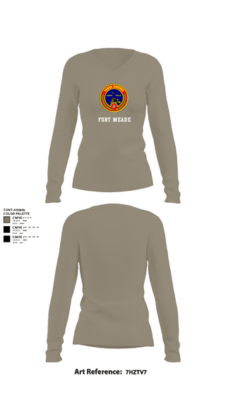 Women's Long Sleeve Vneck Shirt, Fort meade, Marines, Teamtime, Team time, sublimation, custom sports apparel, team uniforms, spirit wear, spiritwear, sports uniforms, custom shirts, team store, custom team store, fundraiser sports, apparel fundraiser