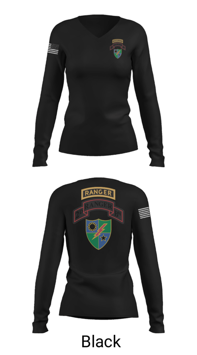 2nd Battalion 75th Ranger Regiment 36081201 Women's Long Sleeve V-neck Shirt - 37