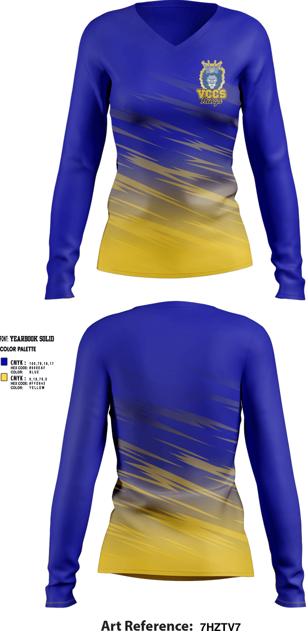 Women's Long Sleeve Vneck Shirt, Victory Christian Center School Volleyball, Men's Volleyball, Teamtime, Team time, sublimation, custom sports apparel, team uniforms, spirit wear, spiritwear, sports uniforms, custom shirts, team store, custom team store, fundraiser sports, apparel fundraiser