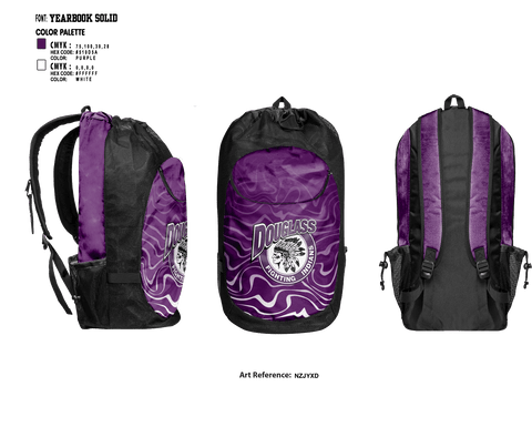 Gear Bag, Douglass Junior High School Basketball, Women's Basketball, Teamtime, Team time, sublimation, custom sports apparel, team uniforms, spirit wear, spiritwear, sports uniforms, custom shirts, team store, custom team store, fundraiser sports, apparel fundraiser