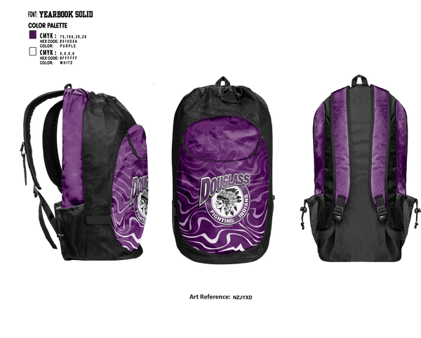 Gear Bag, Douglass Junior High School Basketball, Women's Basketball, Teamtime, Team time, sublimation, custom sports apparel, team uniforms, spirit wear, spiritwear, sports uniforms, custom shirts, team store, custom team store, fundraiser sports, apparel fundraiser