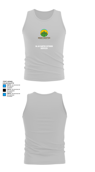 Tank Top, M&M Santos Outdoor Services, , Teamtime, Team time, sublimation, custom sports apparel, team uniforms, spirit wear, spiritwear, sports uniforms, custom shirts, team store, custom team store, fundraiser sports, apparel fundraiser