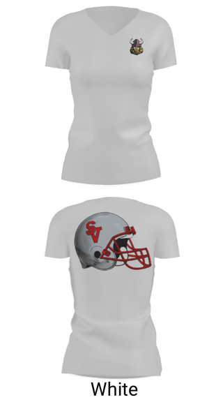 Women's Short Sleeve Vneck Shirt, Symmes Valley Vikings, Football, Teamtime, Team time, sublimation, custom sports apparel, team uniforms, spirit wear, spiritwear, sports uniforms, custom shirts, team store, custom team store, fundraiser sports, apparel fundraiser