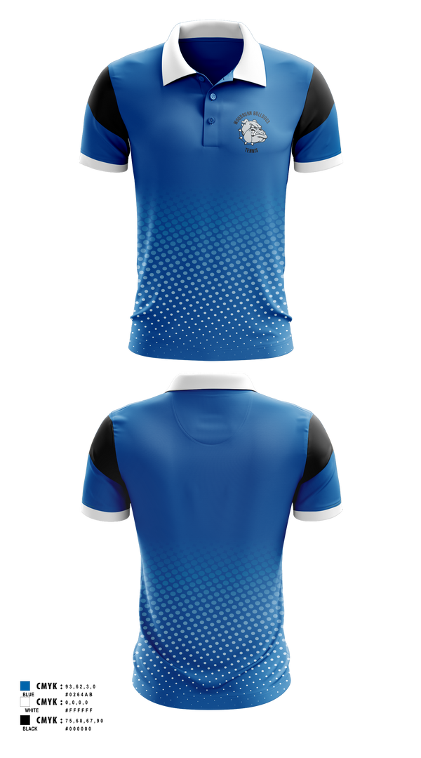 Short Sleeve Performance Polo, Woodburn Bulldogs, Tennis, Teamtime, Team time, sublimation, custom sports apparel, team uniforms, spirit wear, spiritwear, sports uniforms, custom shirts, team store, custom team store, fundraiser sports, apparel fundraiser