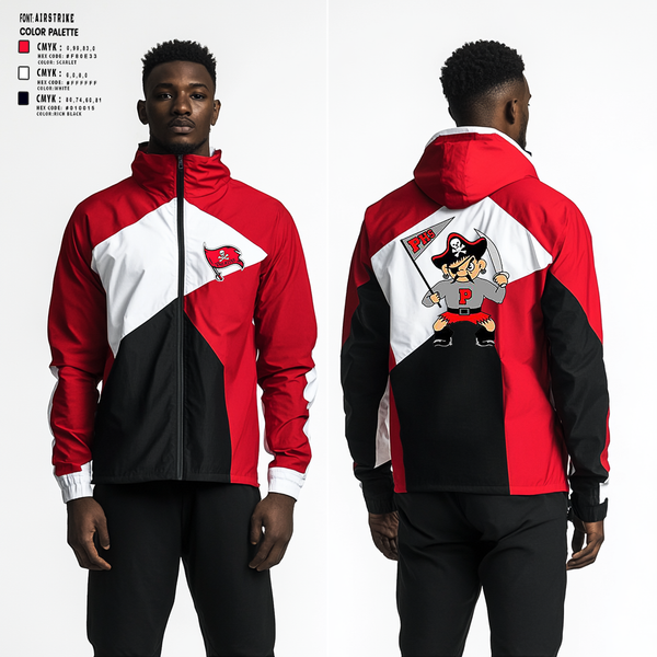 Windbreaker, Palatine pirates, Baseball, Teamtime, Team time, sublimation, custom sports apparel, team uniforms, spirit wear, spiritwear, sports uniforms, custom shirts, team store, custom team store, fundraiser sports, apparel fundraiser
